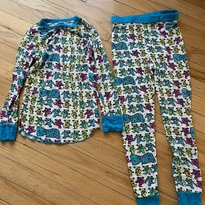 Rowdy Sprout Grateful Dead Long Sleeve Bamboo Pajama Set Size 6 Unisex